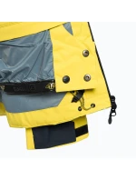 Pánska lyžiarska bunda H4Z22 žlto-čierna - 4F