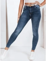 Dámske skinny džínsy modré FashionStreet UY2791