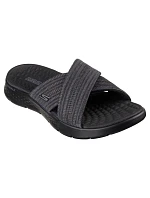 Dámske šľapky Skechers GO WALK FLEX SANDAL IMPRESSED 141420 BKGY Dámske šľapky Skechers GO WALK FLEX SANDAL IMPRESSED 141420 BKGY