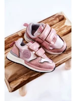 Dziecięce Buty Sportowe Rzepy Memory Foam System Big Star KK374180 Różowe