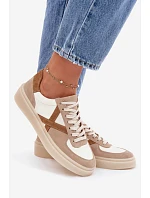 Dámske semišové kožené tenisky Zazoo N1108S5 beige Dámske semišové kožené tenisky Zazoo N1108S5 beige