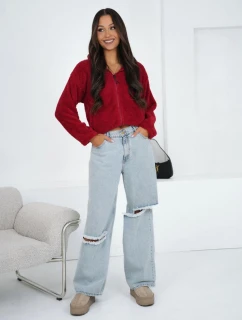 Blúzka CS BL BT1033.04 tmavo červená