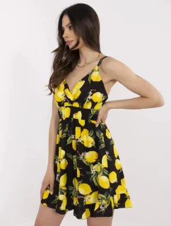 Šaty MI SK 22099.76 čierno-žlté