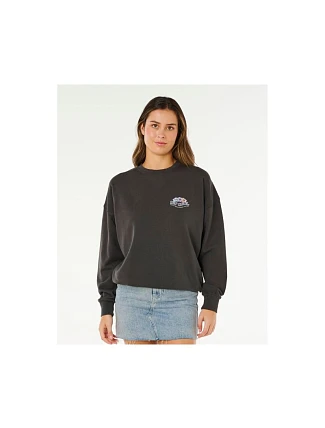 Dámska mikina RIP CURL Bells Heritage Crew, čierna, pánska Dámska mikina RIP CURL Bells Heritage Crew, čierna, pánska