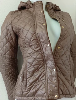 Dámska sezónna bunda 7059A hnedá - Goodlooking