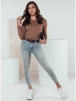 Dámske džínsové nohavice CURVEON push up blue FashionStreet UY2309