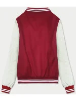 Dámska tmavočervená bunda bomber (16M9067-270)