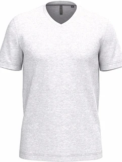 Kariban K 357 Pánske tričko s výstrihom do V 20.K357 ash heather