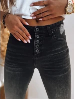 Dámske džínsy KAMELIA black FashionStreet UY1381 Dámske džínsy KAMELIA black FashionStreet UY1381