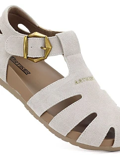 Dámske béžové kožené sandále Artiker 58C0328