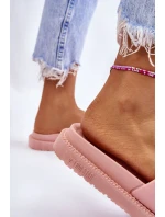 Damskie Klapki Big Star LL274425 Jasnoróżowe