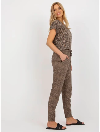 Nohavice D73770M61869I hnedé