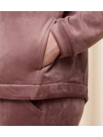 Dámska velúrová bunda na zips Cozy Comfort - PURPLE - fialová 3900 - TRIUMPH