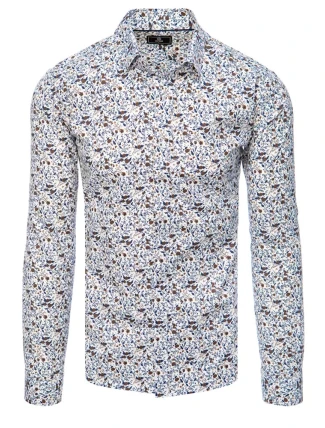 Pánska biela košeľa FashionStreet DX2385