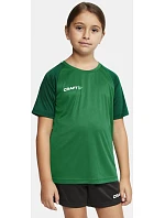 Craft Teamwear Squad Go Contrast Jersey Jr. Detské kontrastné športové tričko 82.2727 jasne červená/express Craft Teamwear Squad Go Contrast Jersey Jr. Detské kontrastné športové tričko 82.2727 jasne červená/express