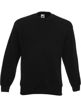 Fruit of the Loom Premium Set-In Sweat Pánska mikina 16.2154 čierna Fruit of the Loom Premium Set-In Sweat Pánska mikina 16.2154 čierna