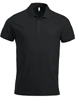 Clique Classic Lincoln S/S Pánske polo tričko z hrubej bavlny 67.8244 čierne
