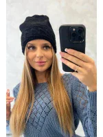 Dámska čiapka Aniela K338 čierna