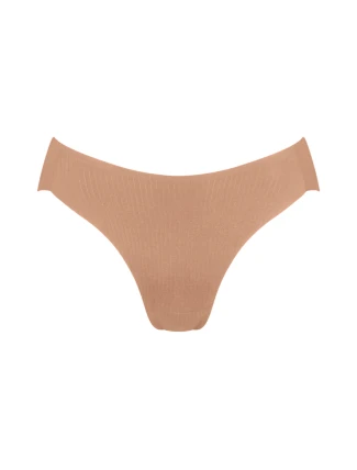 Dámske nohavičky ZERO Feel Pure High leg - BROWN - svetlohnedá 00CM - SLOGGI