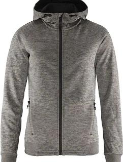 Craft Corporate ADV Unify Hoodie Jacket W Dámska bunda s kapucňou 81.9133 tmavošedá melírovaná