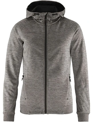 Craft Corporate ADV Unify Hoodie Jacket W Dámska bunda s kapucňou 81.9133 tmavošedá melírovaná