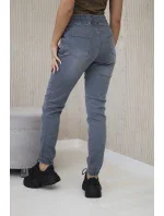 Džínsové nohavice s rebrovaným lemom Graphite Džínsové nohavice s rebrovaným lemom Graphite