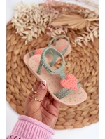 Sandałki Dziecięce Z Sercem 81997 Ipanema My First Baby Zielone