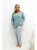 Pohodlné pyžamo pre plnoštíhly model 221183 Forever Pink Pohodlné pyžamo pre plnoštíhly model 221183 Forever Pink