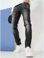 Pánske čierne džínsové nohavice FashionStreet UX4243