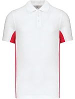 Kariban K 232 Dvojfarebné polo tričko s piké vzorom „Flag“ 20.K232 biele/červené Kariban K 232 Dvojfarebné polo tričko s piké vzorom „Flag“ 20.K232 biele/červené