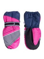 Yoclub Detské zimné lyžiarske rukavice REN-0316G-A110 Multicolour