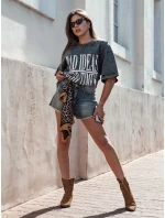 Dámske tričko s potlačou HAYATOUS graphite FashionStreet RY2648