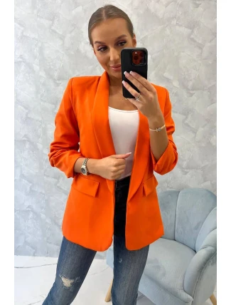 Bunda s klopami elegantná oranžová