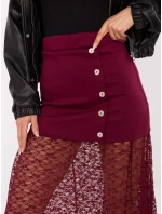 Sukňa MI SD 3292.09P bordová