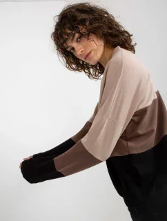 Mikina RV BL 8328.34X čierna a béžová