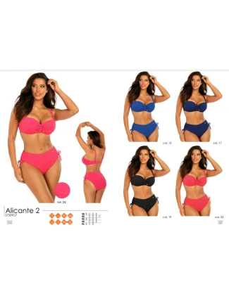 Dámske dvojdielne plavky S730TG7 2d Alicante 2 malinové - Self