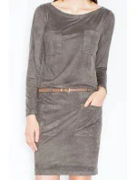 Šaty M452 olivovo zelené - Figl Šaty M452 olivovo zelené - Figl