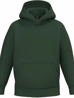 Kariban K 477 Detská mikina s kapucňou 20.K477 lesná zelená