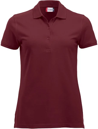 Clique Classic Marion S/S Dámske polo tričko z hrubej bavlny 67.8246 bordová Clique Classic Marion S/S Dámske polo tričko z hrubej bavlny 67.8246 bordová