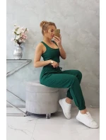 Zelená súprava top+nohavice