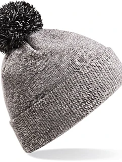 Beechfield B 450 Čiapka Snowstar® 53.0450 melírovaná sivá/čierna