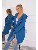 Zateplená džínsová bunda s kapucňou