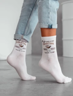 Bawełniane Skarpetki Damskie Espresso MARTINI Białe