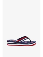 Dámske žabky na klinoch Big Star - tmavomodré Dámske žabky na klinoch Big Star - tmavomodré