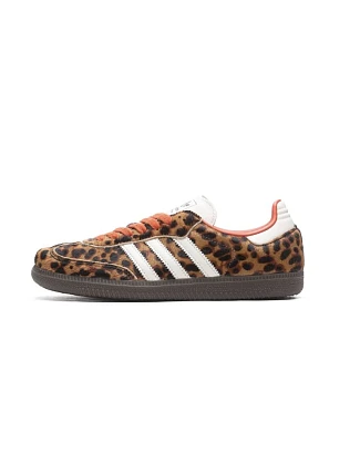 Adidas Samba OG W Leopard Preloved Red JI2734 dámske topánky Adidas Samba OG W Leopard Preloved Red JI2734 dámske topánky