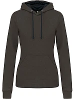 Kariban K 465 Dámska mikina s kontrastnou kapucňou 20.K465 tmavošedá/čierna Kariban K 465 Dámska mikina s kontrastnou kapucňou 20.K465 tmavošedá/čierna