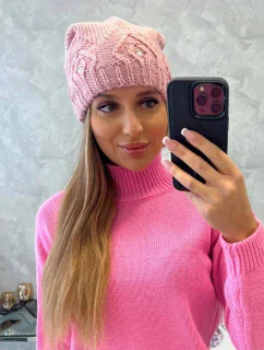 Dámska čiapka Ramona K383 powder pink