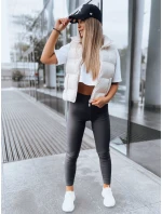 Dámske rebrované legíny JUST grey FashionStreet UY1586 Dámske rebrované legíny JUST grey FashionStreet UY1586
