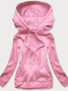 Ružová dámska tepláková mikina (W02-20)