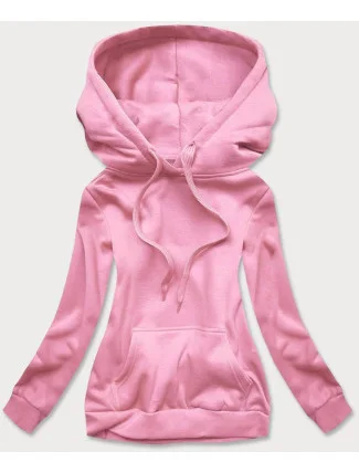 Ružová dámska tepláková mikina (W02-20)